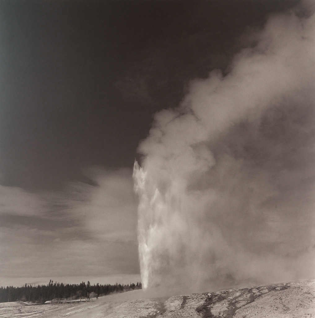 LYNN DAVIS (1944- ) Old Faithful, Yellowstone National Park.